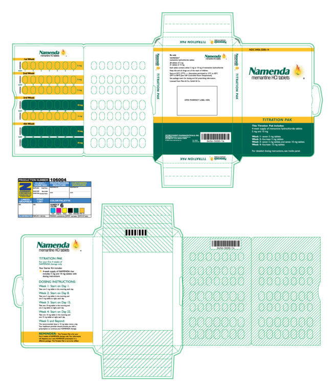 Namenda booklet carton